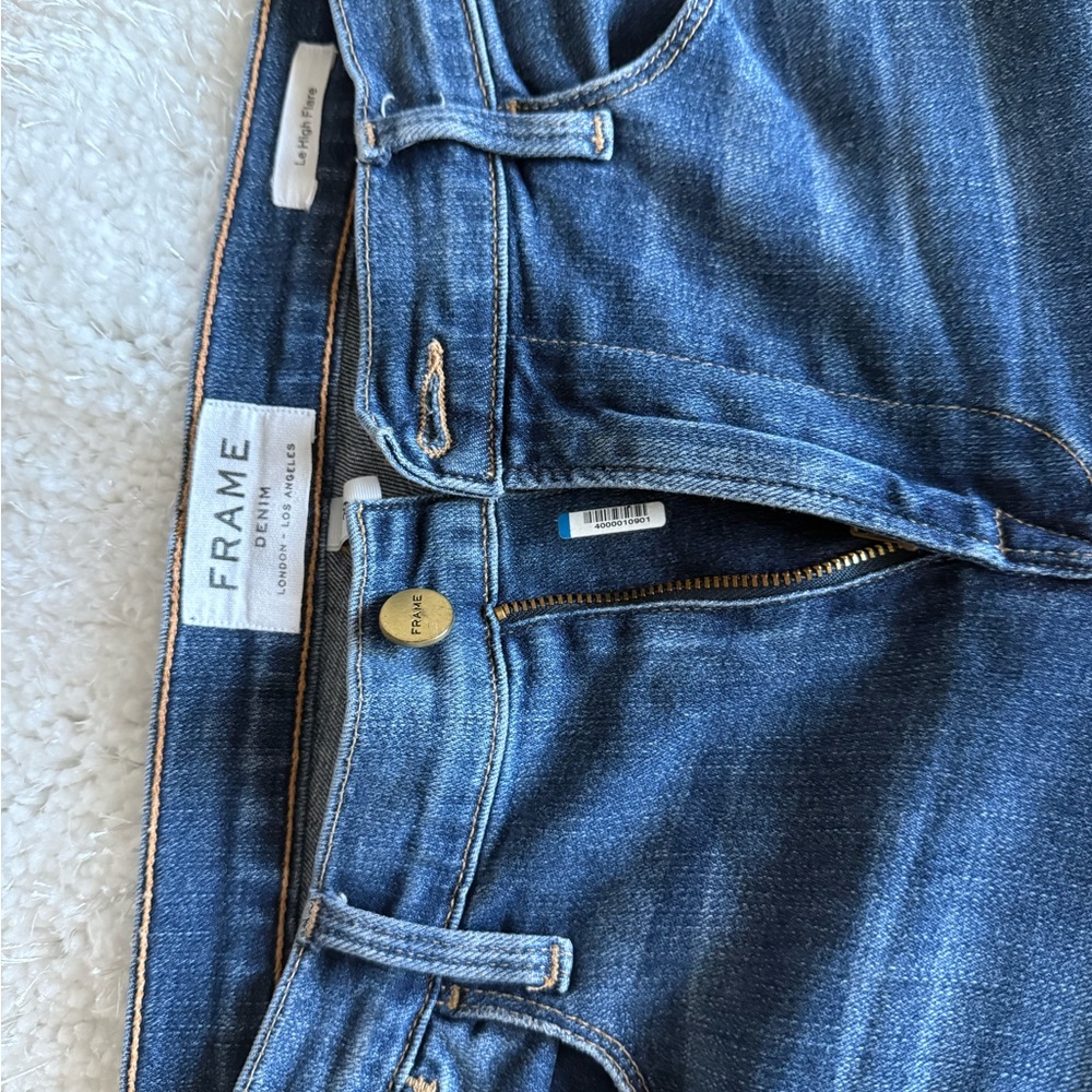 Frame Denim Medium Blue Flare Jeans - Picture 7 of 11